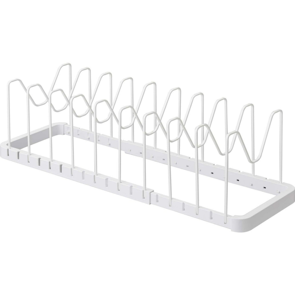 Tower Adjustable Lid & Pan Organizer in White